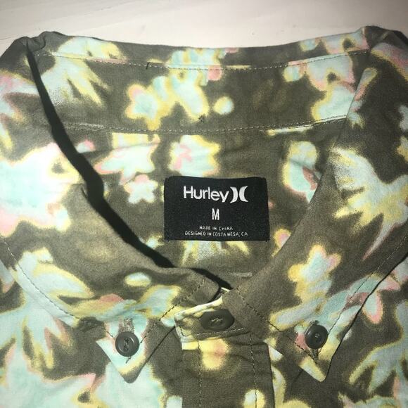 Hurley Mens Dark Room Button Down Printed - Picture 3 of 5